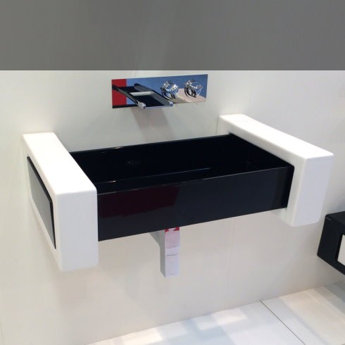 GSG Ceramic Design | wandhängender Waschtisch Box mit Waschbecken aus
