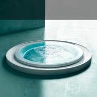 Runder Skimmer-Whirlpool Fusion 200 | Gruppo Treesse | Überlaufbadewanne mit Ghost System