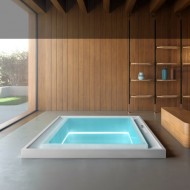 Skimmer-Whirlpool Fusion 230 | Gruppo Treesse | Überlaufbadewanne mit Ghost System | Bedienpaneel