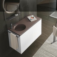 Axaone Regolo | Waschtischmöbel | 132x48 | matera matt | Pino Champagne
