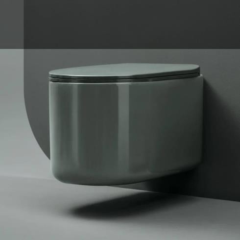 Axa Wand-WC Delano | spülrandlos | 54cm | mit WC-Sitz | lago glänzend