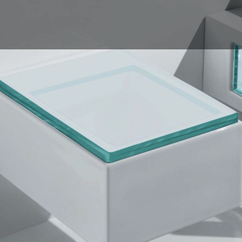 WC-Sitz Glass | transparenter Kunststoff