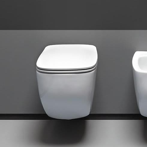 Axa Wand-WC White Jam | spülrandlos | 52cm | mit WC-Sitz weiß