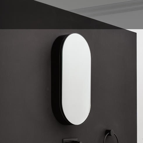 AXAone Spiegelschrank | Ovale 40x80cm
