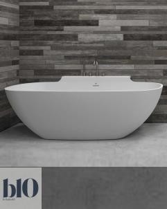 Banos10 | Wand-Badewanne Katara | mineralguss weiß | 180x82