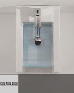 Stand-Bidet Glass | 34cm | weiß glänzend