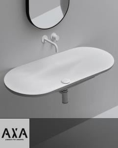 Axaone | Waschtisch Serie Delano | weiß matt | Wandmontage