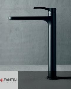 Fantini Waschtischarmatur AL/23 | Aboutwater Fanini +  Boffi | schwarz matt | hoher Auslauf: 17cm