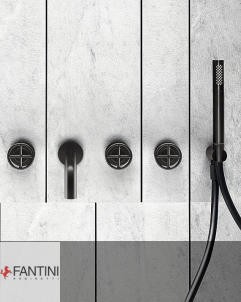 Wannenfüllarmatur Fontane Bianche | Salvatori + Fantini Matt Gun Metal PVD