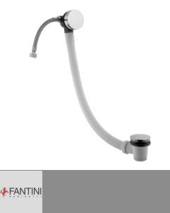 Fantini  Ablaufgarnitur mit Wassereinlauf für Badewannen | Sichtteile in chrom | Druckverschluss