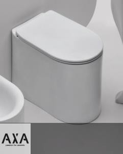 Axa Stand-WC Delano | spülrandlos | 54cm | mit WC-Sitz | weiß glänzend
