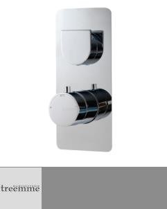 Treemme | Thermostatarmatur für die Serien Hask und Ran  | chrom | 2 oder 3 Abgänge