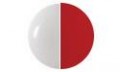 Keramikfarbe weiß glänzend | Seitenbezug aus Samt: velluto: rot (62)