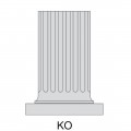 Messinggriff für die Serie Kea | KO | Oberfläche wie Armatur