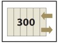 Anschlussschema 300 | Vorlauf: rechts oben | Rücklauf: rechts unten