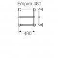 Empire 480 | 140W | 48x48cm | wandmontiert