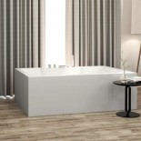 große freistehende rechteckige Badewanne Badewanne Iroh | 180x120