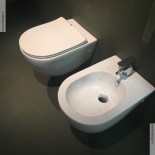 Art Ceram | Serie File 2.0 | wandhängendes WC und Bidet | weiß