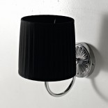 Art Ceram | Wandlampe Versailles | schwarz/chrom
