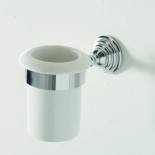 Becherhalter Victoria | Keramik weiß / chrom
