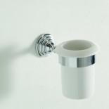 Becherhalter Victoria | Keramik weiß / chrom