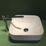 Aufsatz-Waschschale Giò 43 | weiß | mit dünnem Rand