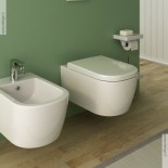 Wand-WC und Bidet Serie Faster | WC-Sitz "Wrap" | Ausführung weiß