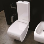 Hidra | Stand-WC mit Spülkasten | Hi-Line | weiß