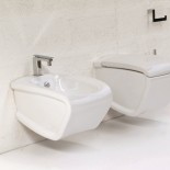 Hidra | Wandbidet und WC Hi-Line | weiß