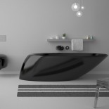 GSG Ceramic Design | Badewanne Touch | Pietraluce schwarz matt