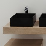Aufsatzwaschbecken Box | 33 x 35 | schwarz