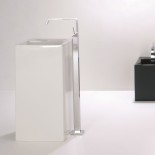 Waschtischsäule OZ | weiß glänzend