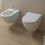 GSG | Wand WC und Bidet | Serie Like | Soft Close WC-Sitz Slim Quick Release