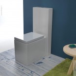 GSG | Stand WC mit Spülkasten | Serie OZ/Box | weiß | Soft Close WC-Sitz