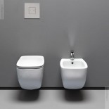 Axa Wand-WC und Bidet White Jam | 52cm | mit WC-Sitz weiß