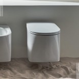 Axa Wand-WC DP | spülrandlos | 50cm | mit WC-Sitz weiß