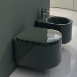 Axa Wand-WC Delano | spülrandlos | 54cm | mit WC-Sitz | lago glänzend