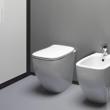 Axa Stand-WC White Jam | spülrandlos | 52cm | mit WC-Sitz weiß