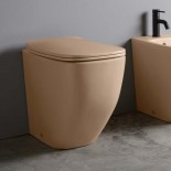 Axa Stand-WC White Jam | spülrandlos | 52cm | mit WC-Sitz sahara matt