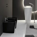 Axaone | Standbidet und WC Serie DP | schwarz matt