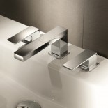 Fantini Waschtischmischer für Waschbecken mit drei Hahnlöchern Serie Mint | chrom