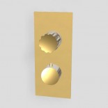 Unterputz-Thermostatmischer Ios | 8A_CC60 | gold glänzend| 2- oder 3-Wege