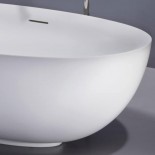Badewanne Epona Soft | weiß matt | 183x116 | Randdetail