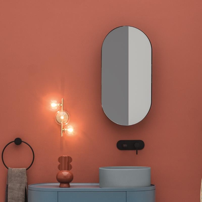 Spiegelschrank | 40x80cm AXAone Ovale